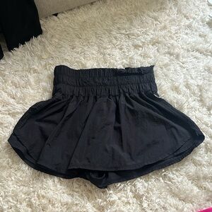 Free People Black Skort